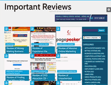 Tablet Screenshot of importantreview.com